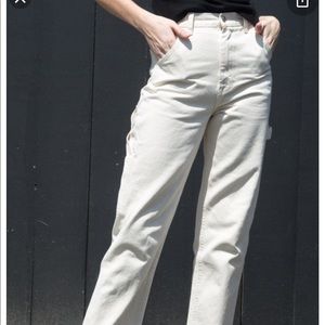 J.Galt Ariana painter pants in cream color